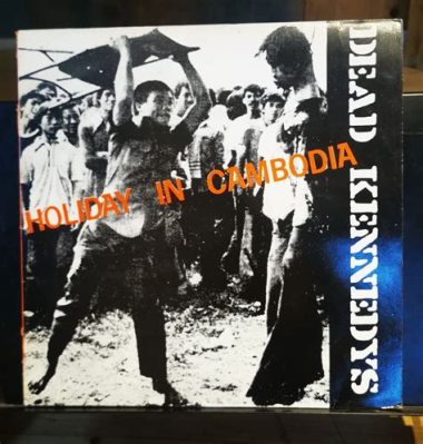 Holiday In Cambodia una melodía frenética que combina punk rock crudo con letras sarcásticas sobre la guerra y la sociedad